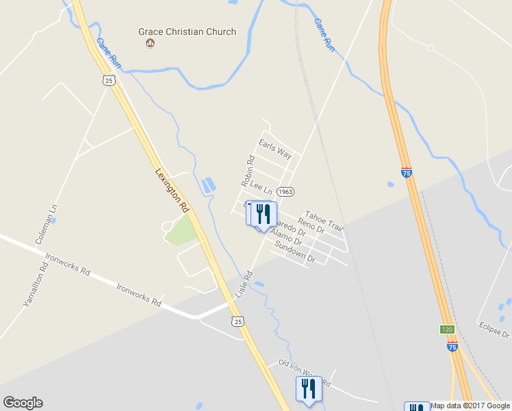map of restaurants, bars, coffee shops, grocery stores, and more near 112 Dale Drive in Georgetown