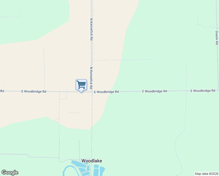 map of restaurants, bars, coffee shops, grocery stores, and more near 6231 Woodbridge Road East in Acampo