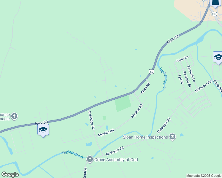 map of restaurants, bars, coffee shops, grocery stores, and more near 1950 U.S. 60 in Morehead