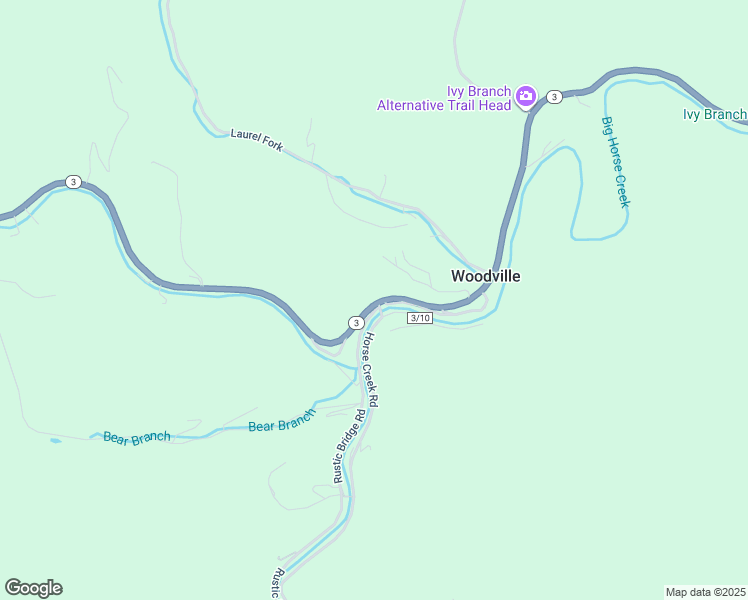 map of restaurants, bars, coffee shops, grocery stores, and more near in Woodville