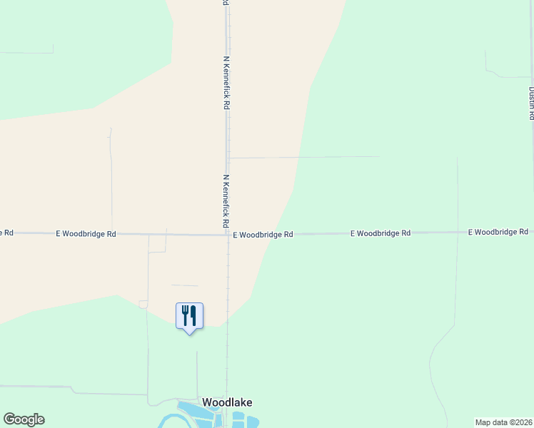 map of restaurants, bars, coffee shops, grocery stores, and more near 6233 East Woodbridge Road in Acampo