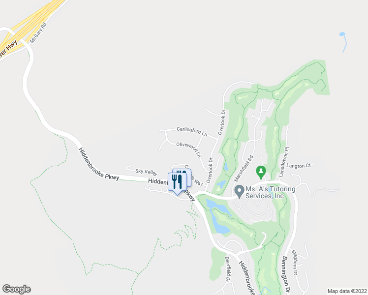 map of restaurants, bars, coffee shops, grocery stores, and more near 2819 Olivewood Lane in Vallejo