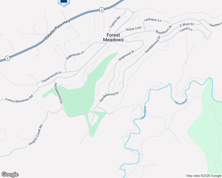 map of restaurants, bars, coffee shops, grocery stores, and more near 1071 Dogwood Drive in Murphys
