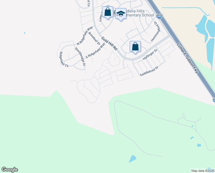 map of restaurants, bars, coffee shops, grocery stores, and more near 4736 Sweetwater Place in Fairfield