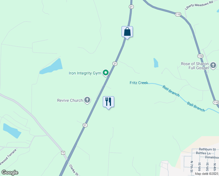 map of restaurants, bars, coffee shops, grocery stores, and more near 1992 Woodcrest Place in De Soto