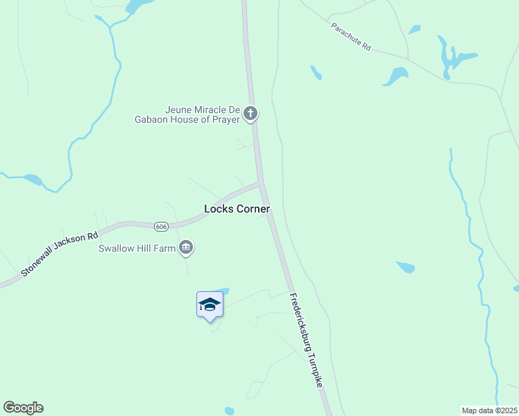map of restaurants, bars, coffee shops, grocery stores, and more near 7244 Fredericksburg Turnpike in Woodford