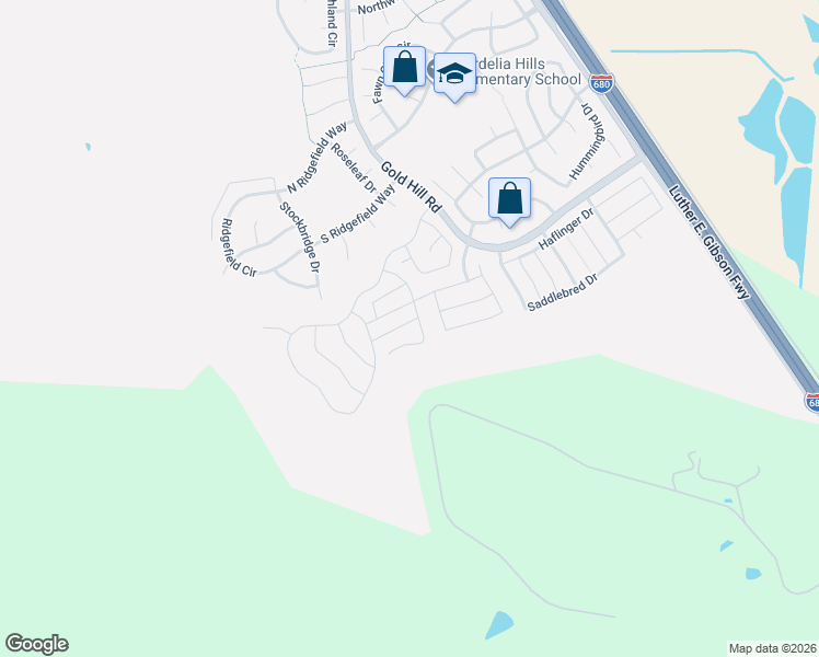map of restaurants, bars, coffee shops, grocery stores, and more near 4714 Stetson Drive in Fairfield