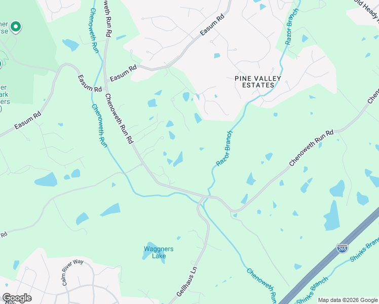 map of restaurants, bars, coffee shops, grocery stores, and more near 5809 Chenoweth Run Road in Jeffersontown