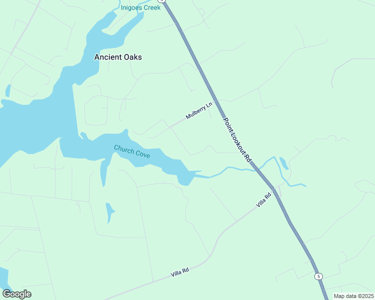 map of restaurants, bars, coffee shops, grocery stores, and more near 18135 Holly Drive in Saint Inigoes