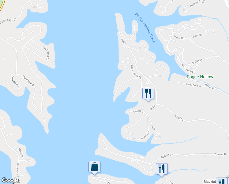 map of restaurants, bars, coffee shops, grocery stores, and more near 4461 Hamrock Lane in Osage Beach