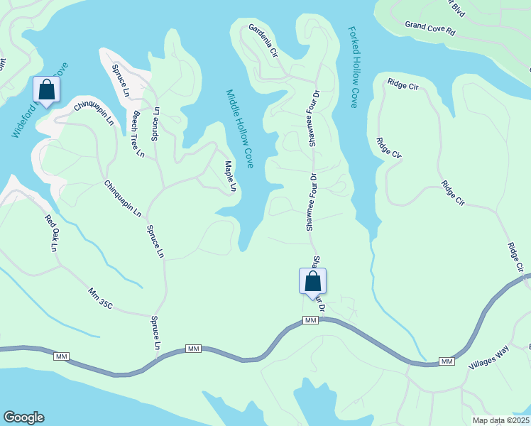 map of restaurants, bars, coffee shops, grocery stores, and more near 195 Sunrise Bay Drive in Sunrise Beach