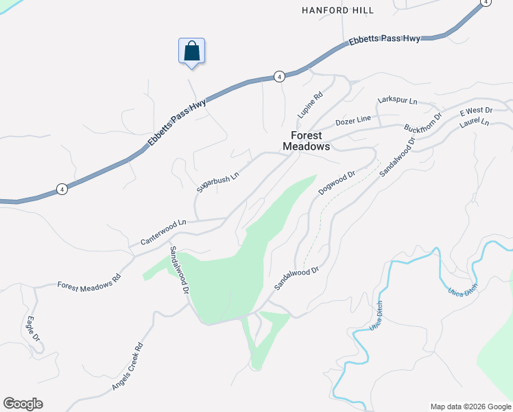 map of restaurants, bars, coffee shops, grocery stores, and more near 115 Fairway Village Court in Murphys