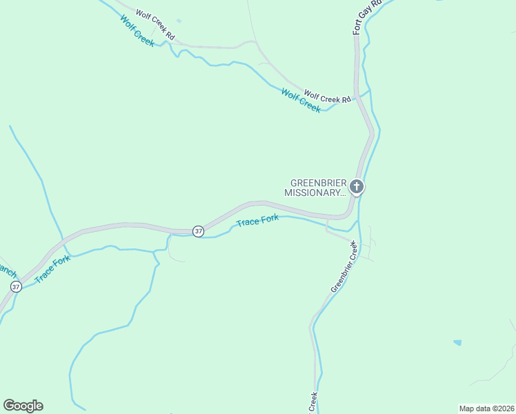 map of restaurants, bars, coffee shops, grocery stores, and more near 1683 Fort Gay Road in Fort Gay