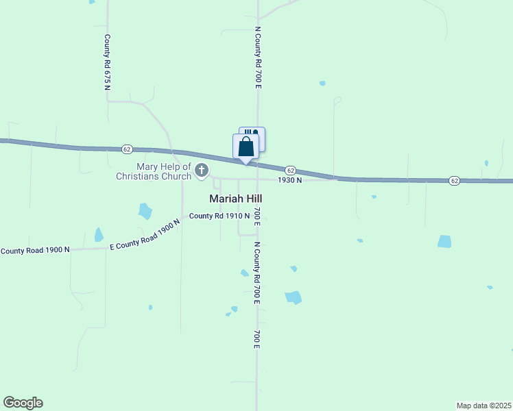 map of restaurants, bars, coffee shops, grocery stores, and more near County Road 1910 North in Dale