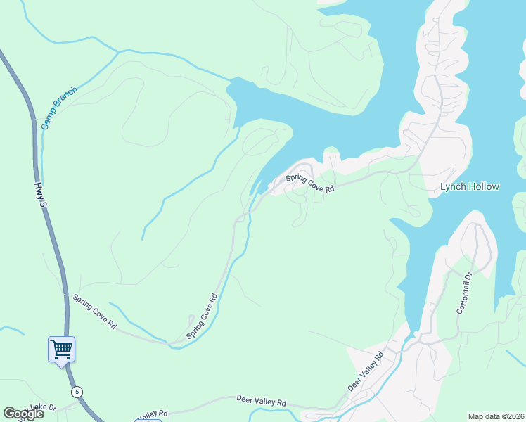 map of restaurants, bars, coffee shops, grocery stores, and more near 960 Spring Cove Road in Sunrise Beach