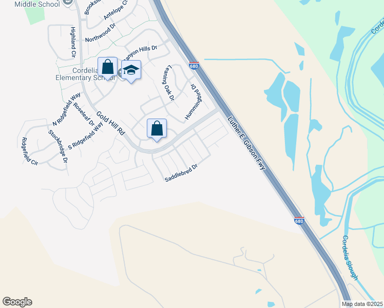 map of restaurants, bars, coffee shops, grocery stores, and more near 2141 Marchador Drive in Fairfield