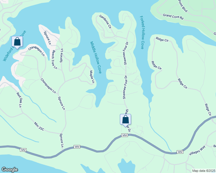 map of restaurants, bars, coffee shops, grocery stores, and more near 195 Sunrise Bay Drive in Sunrise Beach