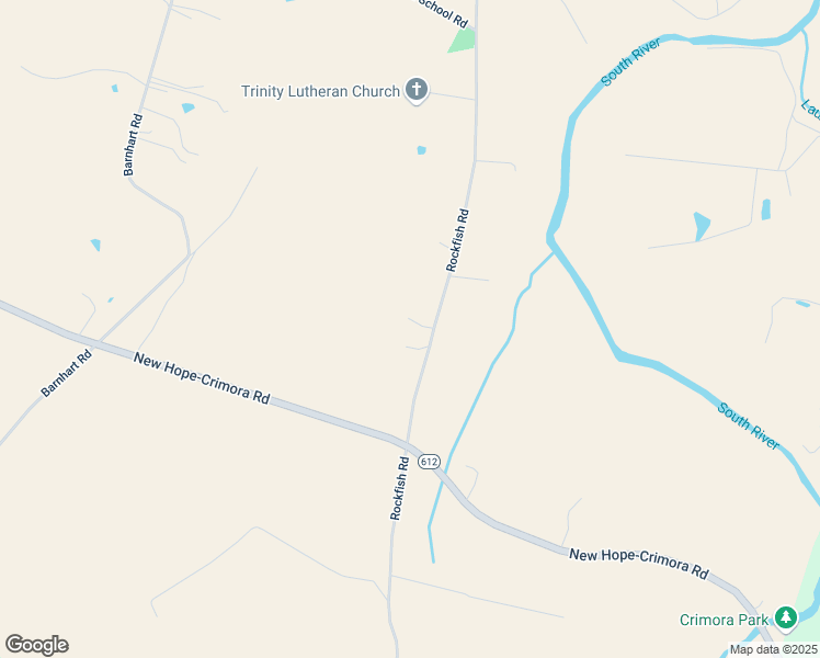 map of restaurants, bars, coffee shops, grocery stores, and more near 2410 Rockfish Road in Crimora