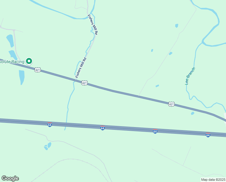 map of restaurants, bars, coffee shops, grocery stores, and more near US Highway 421 in Midway
