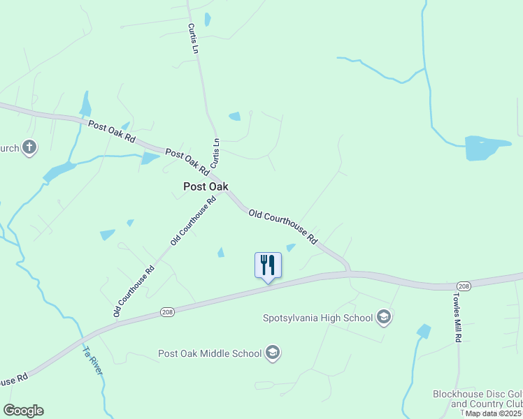 map of restaurants, bars, coffee shops, grocery stores, and more near 6916 Old Courthouse Road in Spotsylvania