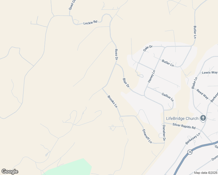 map of restaurants, bars, coffee shops, grocery stores, and more near 2651 Ross Drive in Valley Springs