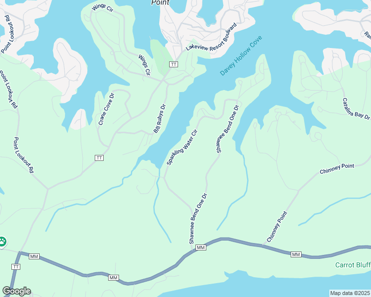 map of restaurants, bars, coffee shops, grocery stores, and more near Sparkling Water Circle in Sunrise Beach