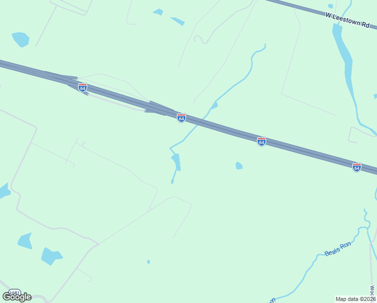 map of restaurants, bars, coffee shops, grocery stores, and more near Interstate 64 in Midway