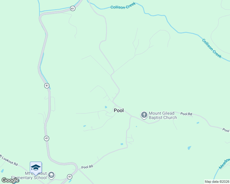 map of restaurants, bars, coffee shops, grocery stores, and more near 257 Upper Collison Creek Road in Pool