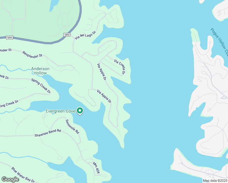 map of restaurants, bars, coffee shops, grocery stores, and more near 661 Via Appia Drive in Sunrise Beach