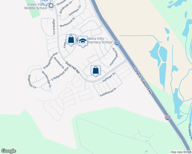 map of restaurants, bars, coffee shops, grocery stores, and more near 2006 Fernbank Ct in Fairfield