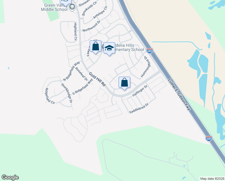 map of restaurants, bars, coffee shops, grocery stores, and more near 1953 Dawnview Place in Fairfield