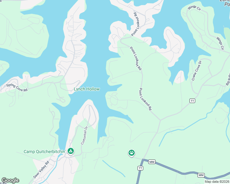 map of restaurants, bars, coffee shops, grocery stores, and more near 301-399 Basswood Road in Sunrise Beach