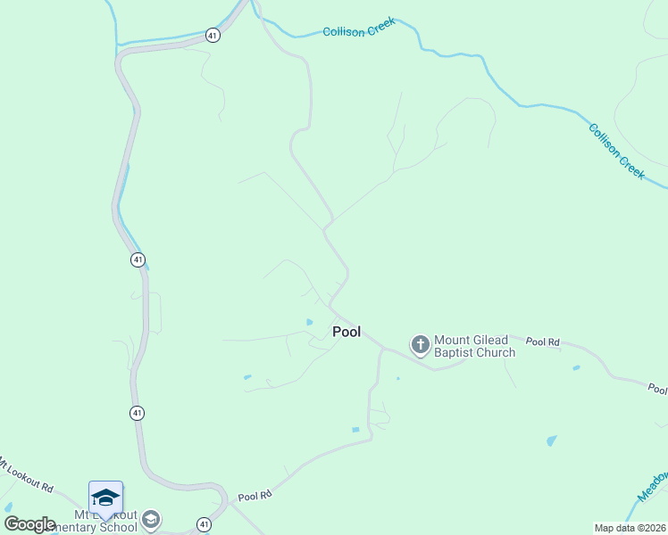 map of restaurants, bars, coffee shops, grocery stores, and more near 257 Upper Collison Creek Road in Pool