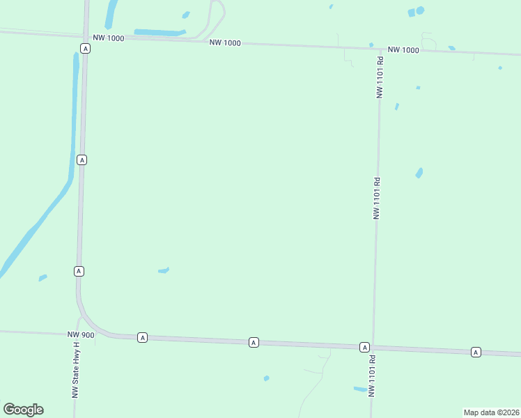 map of restaurants, bars, coffee shops, grocery stores, and more near 9930 Northwest 1101 Road in Appleton City