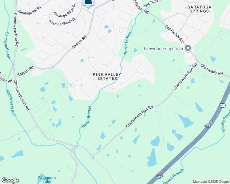 map of restaurants, bars, coffee shops, grocery stores, and more near 5602 Valley Park Drive in Louisville