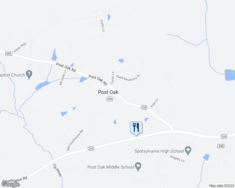 map of restaurants, bars, coffee shops, grocery stores, and more near 6916 Old Courthouse Road in Spotsylvania
