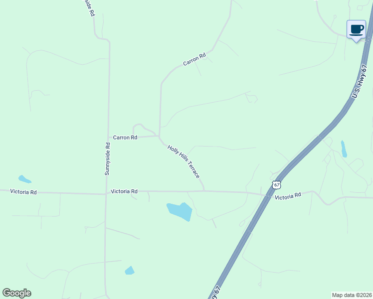 map of restaurants, bars, coffee shops, grocery stores, and more near 12648 Holly Hills Terrace in Festus