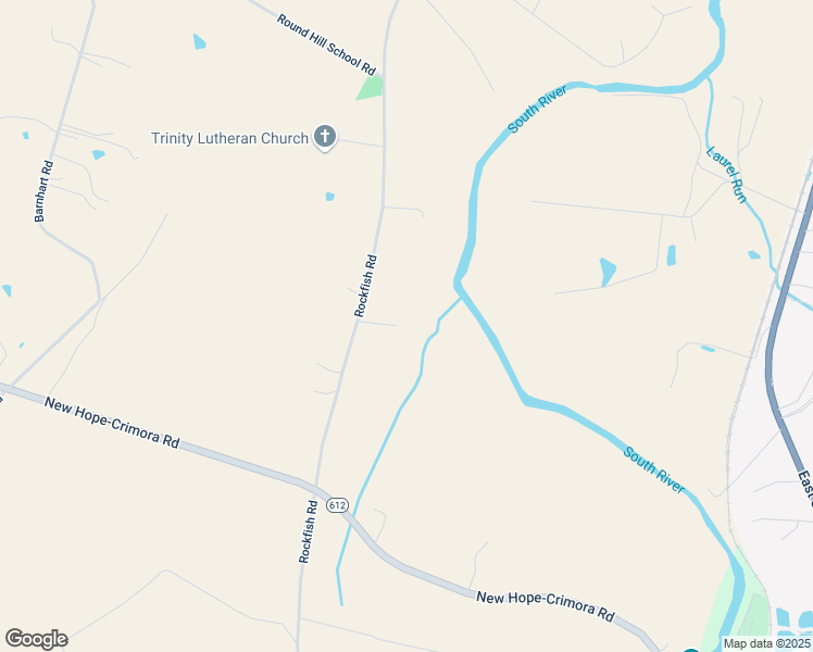 map of restaurants, bars, coffee shops, grocery stores, and more near 2411 Rockfish Road in Crimora