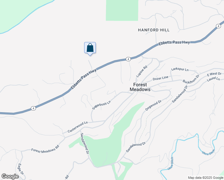map of restaurants, bars, coffee shops, grocery stores, and more near 530 Azalea Court in Murphys