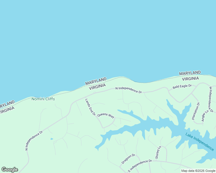 map of restaurants, bars, coffee shops, grocery stores, and more near 1355 North Independence Drive in Montross