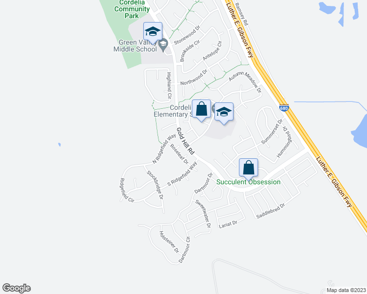 map of restaurants, bars, coffee shops, grocery stores, and more near 4813 Edgestone Court in Fairfield