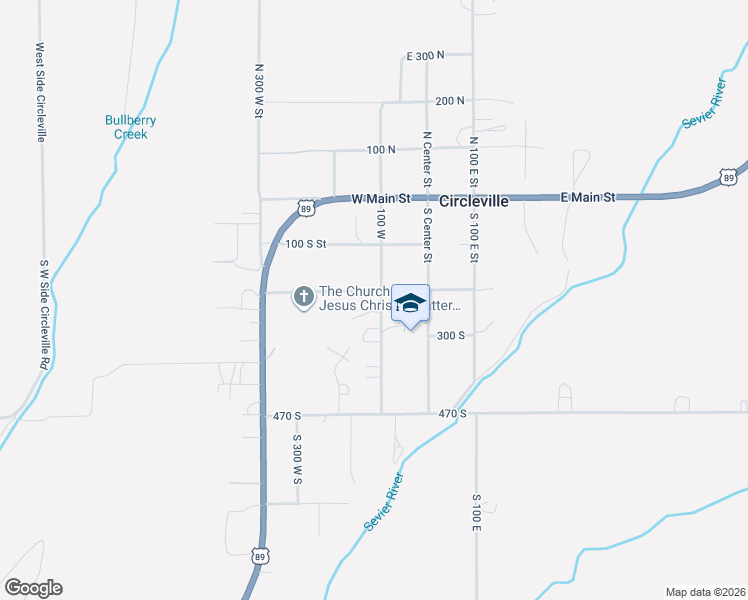 map of restaurants, bars, coffee shops, grocery stores, and more near 156-286 West 200 South Street in Circleville
