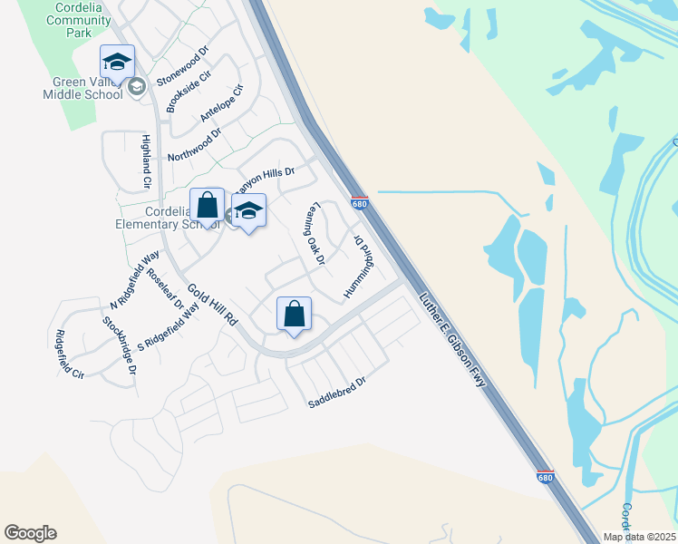 map of restaurants, bars, coffee shops, grocery stores, and more near 4760 Summerset Drive in Fairfield