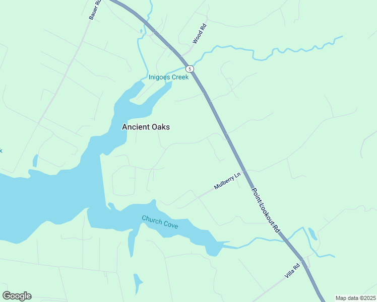 map of restaurants, bars, coffee shops, grocery stores, and more near 48177 Waterview Drive in Saint Inigoes