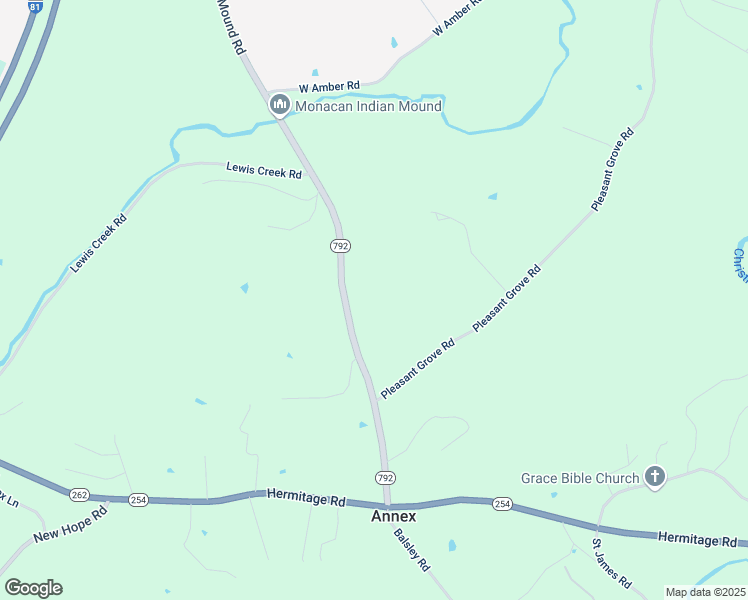 map of restaurants, bars, coffee shops, grocery stores, and more near 696 Indian Mound Road in Staunton