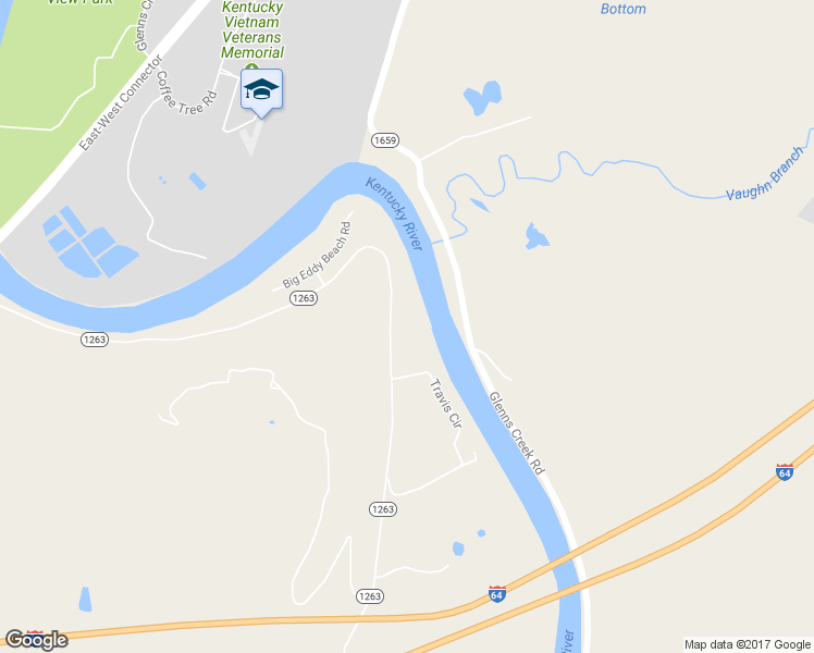 map of restaurants, bars, coffee shops, grocery stores, and more near 319 Big Eddy Road in Frankfort