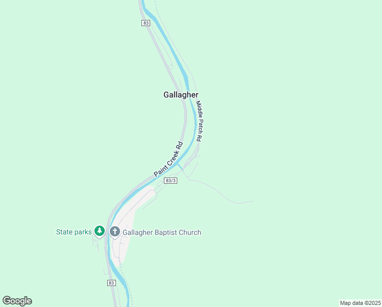 map of restaurants, bars, coffee shops, grocery stores, and more near 375 Middle Patch Road in Kanawha