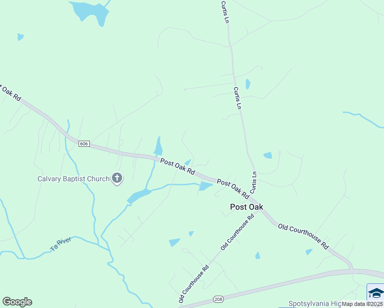 map of restaurants, bars, coffee shops, grocery stores, and more near 9621 Thousand Oaks Lane in Spotsylvania Courthouse