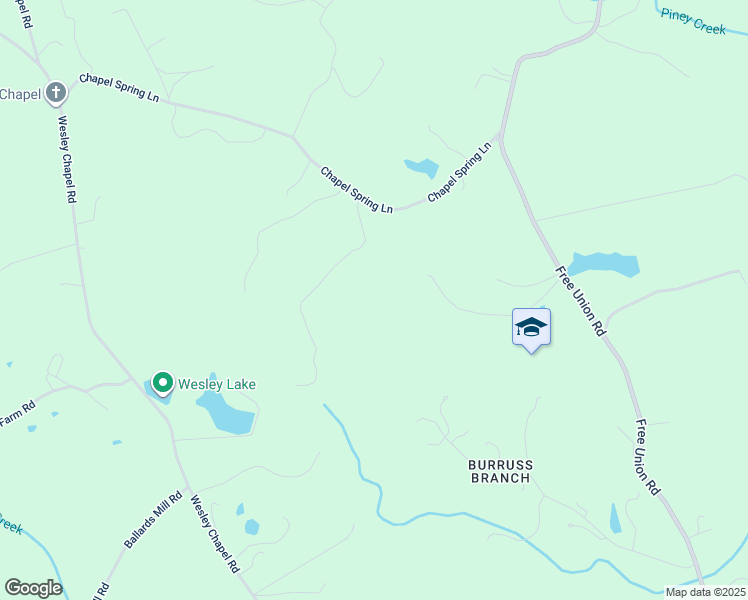 map of restaurants, bars, coffee shops, grocery stores, and more near 4924 Free Union Road in Free Union