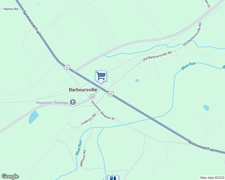 map of restaurants, bars, coffee shops, grocery stores, and more near 5420 Old Barboursville Road in Barboursville